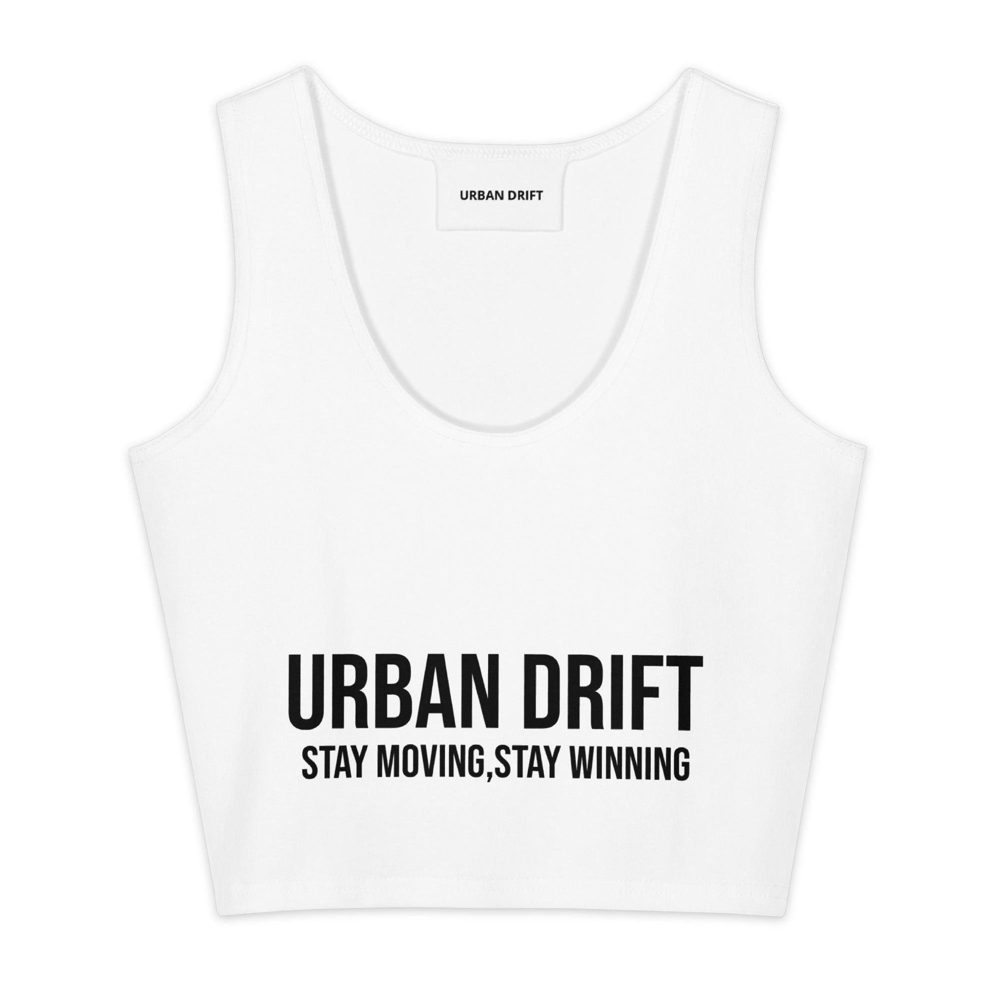 Urban drift women white cotton crop top