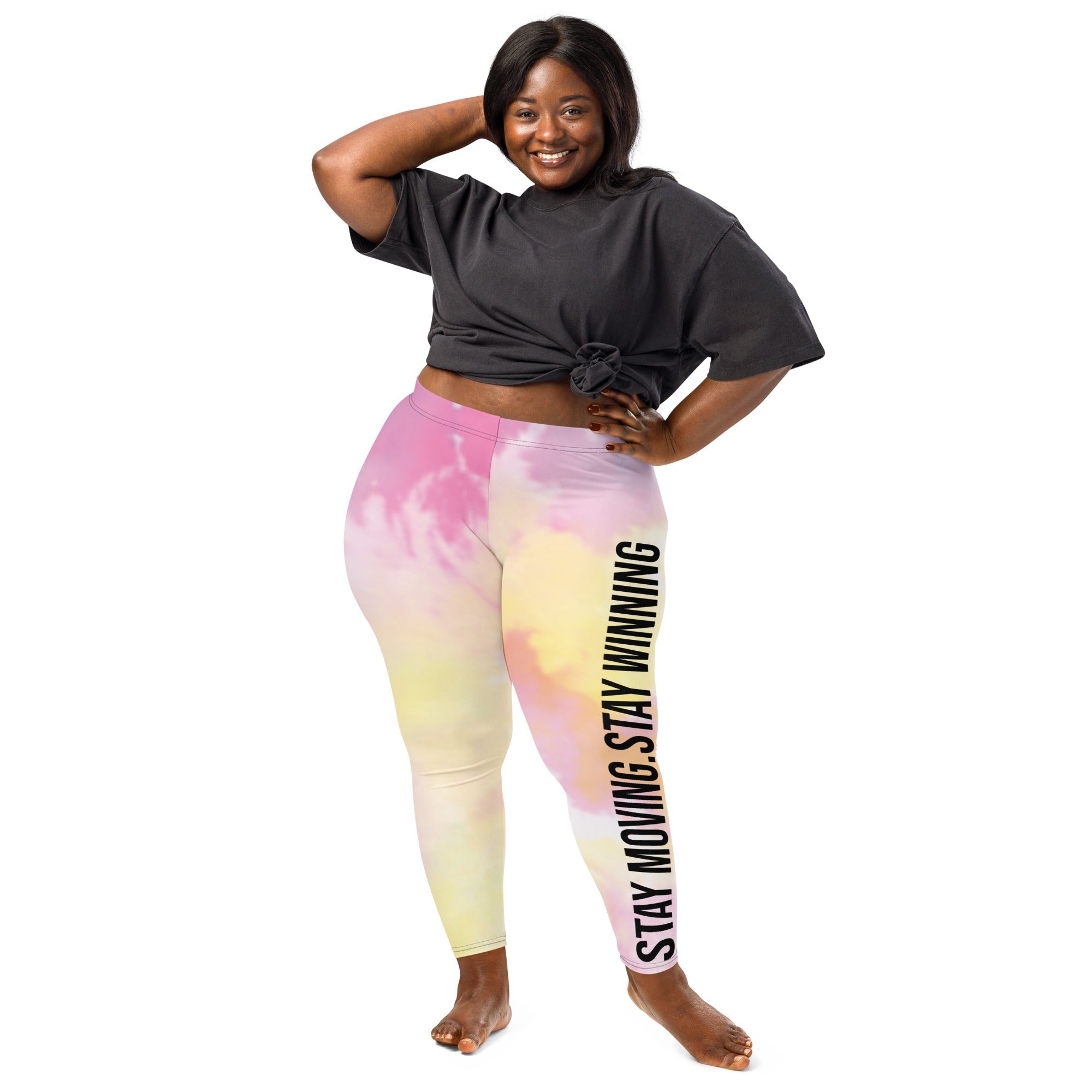 Urban drift women tie dye seamless high waist yoga leggings-tie dye gradient fitness pants