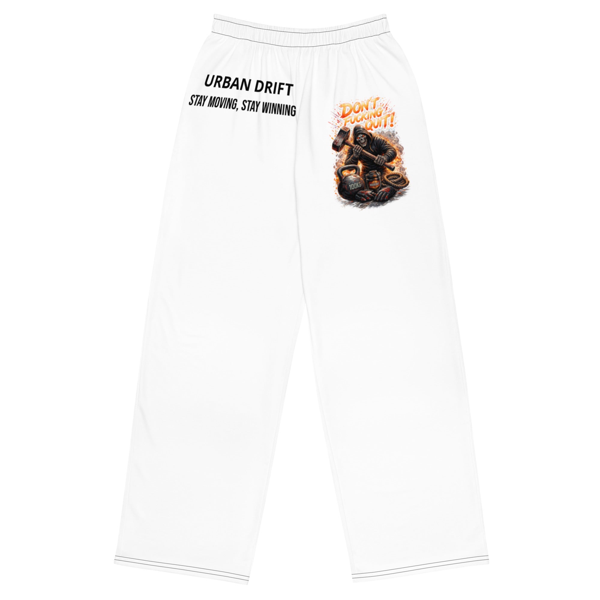 Urban drift unisex all over print wide-leg pants