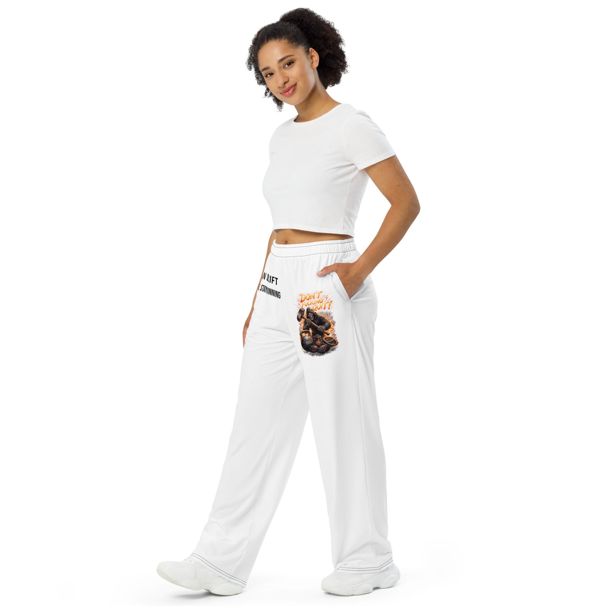 Urban drift unisex all over print wide-leg pants