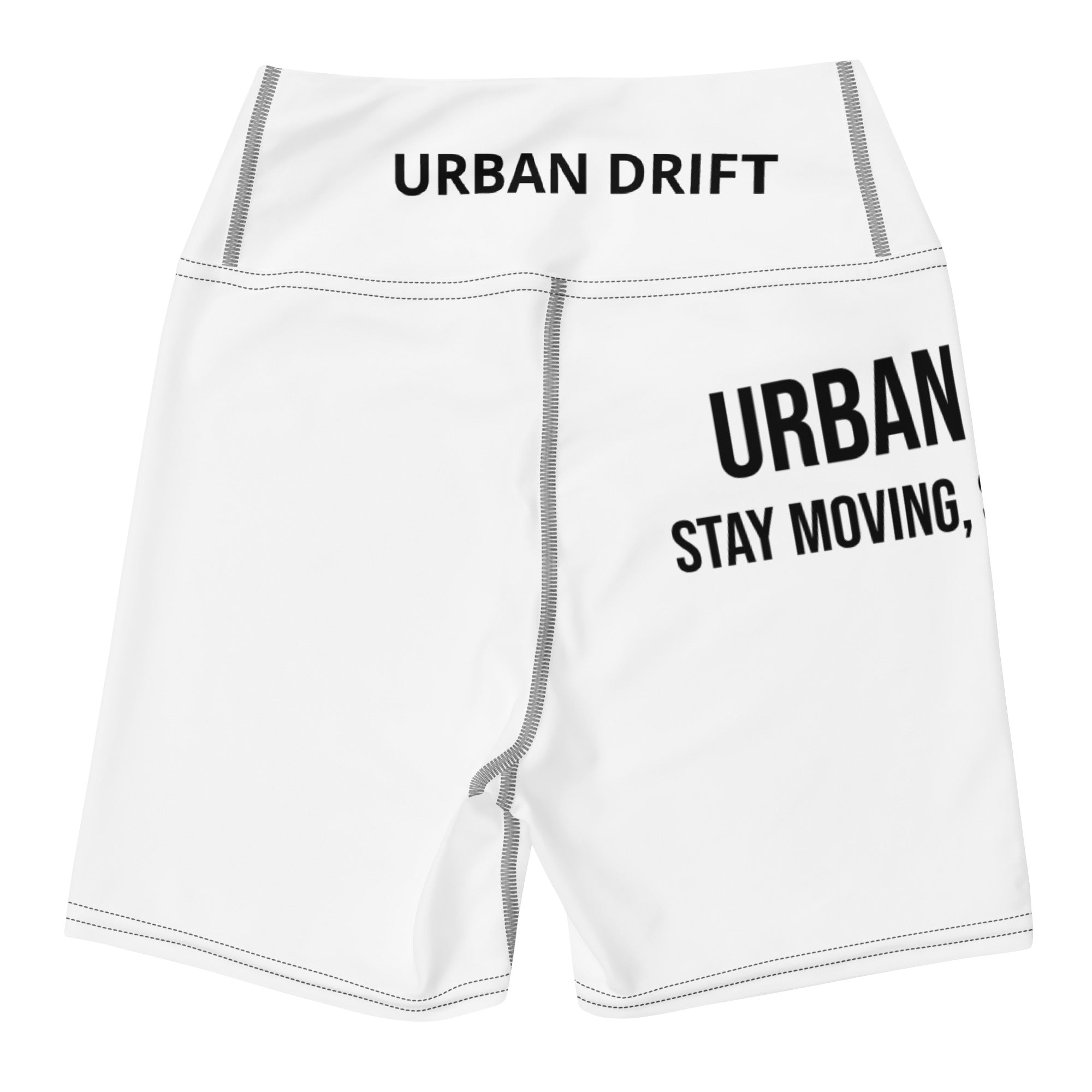 Urban drift women white with print yoga shorts