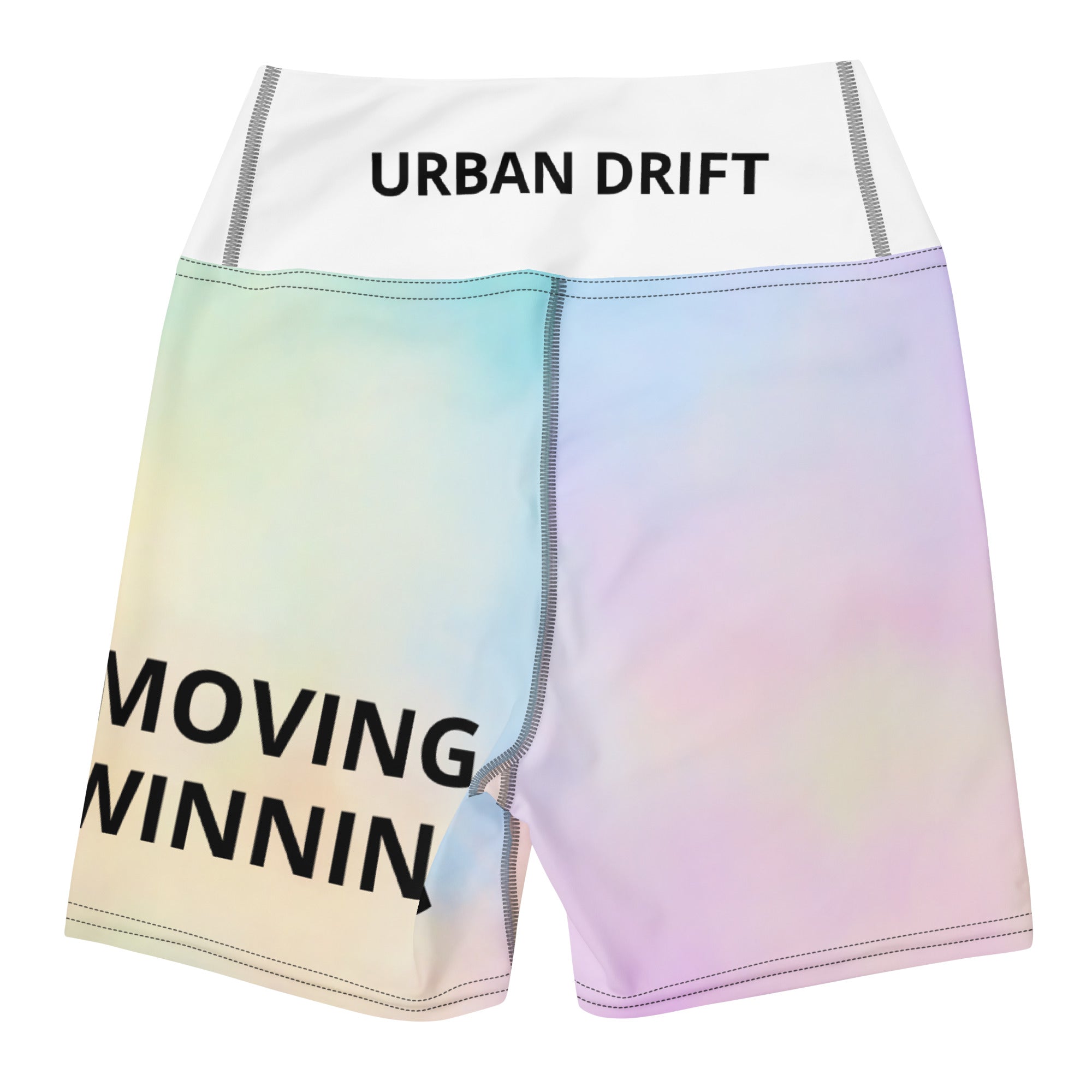 Urban drift women tie dye highwaist yoga short high support fitness wear