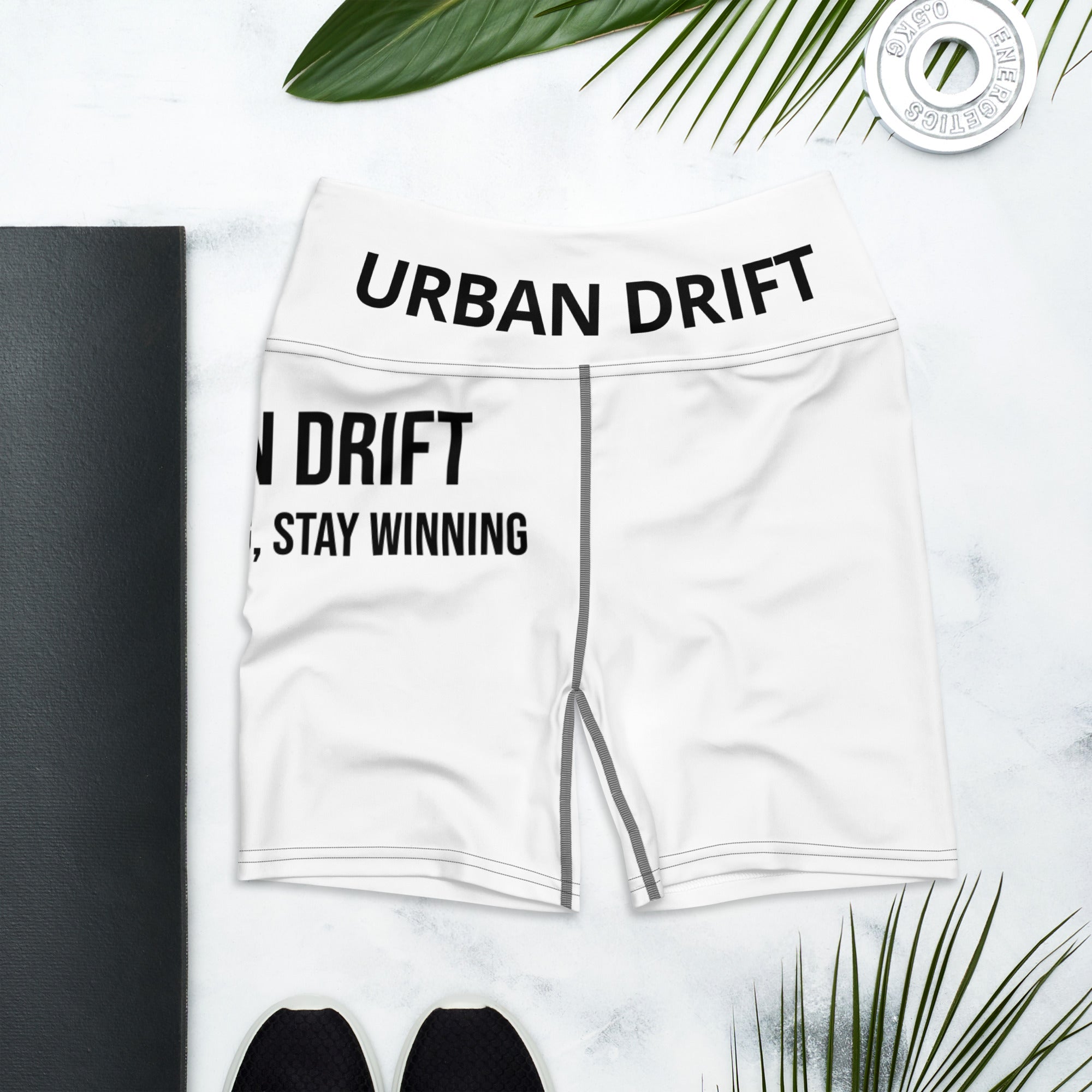 Urban drift women white with print yoga shorts