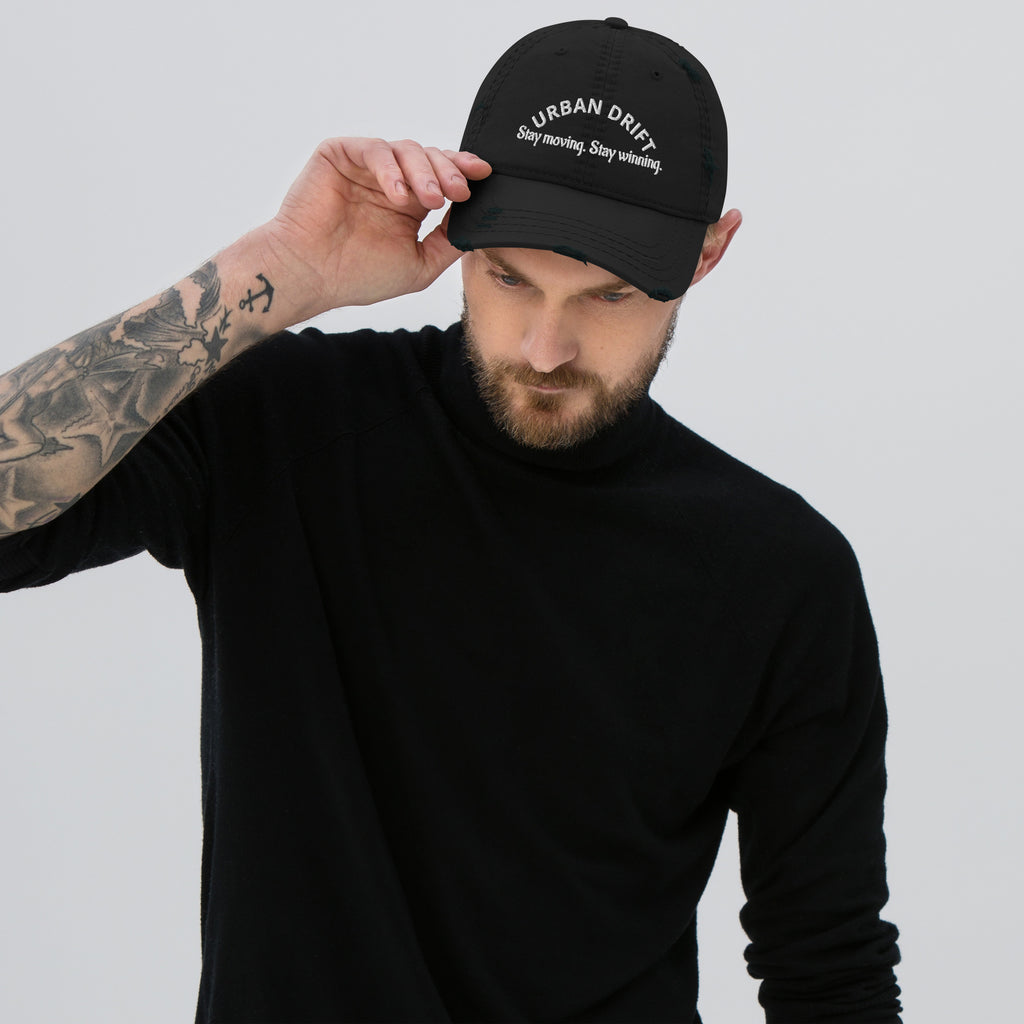 Urban drift black men's hat/cap