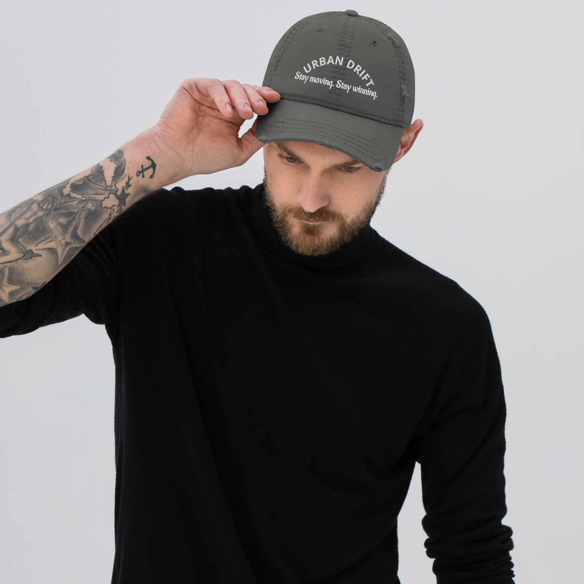 Urban drift charcoal grey men's hat/cap