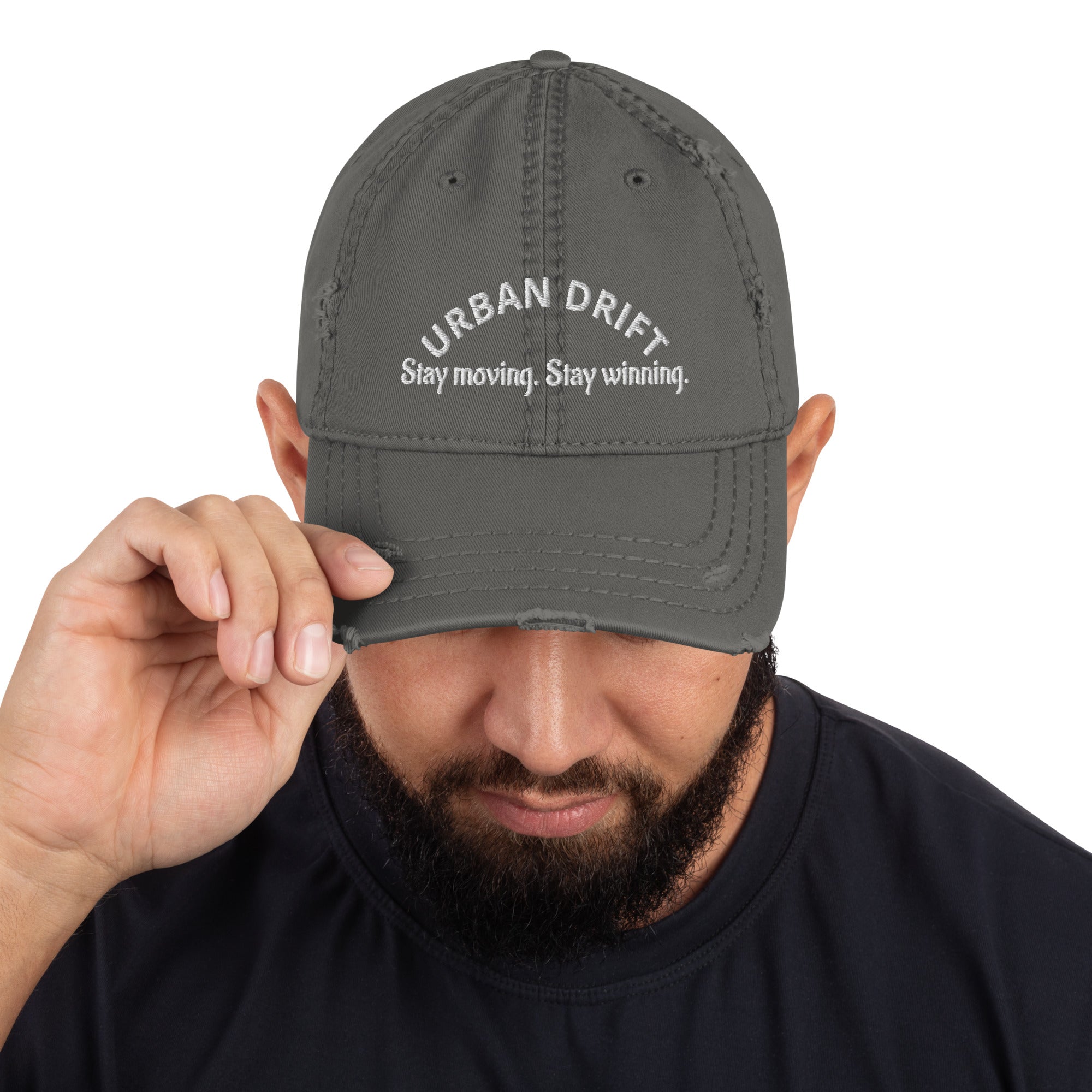 Urban drift charcoal grey men's hat/cap