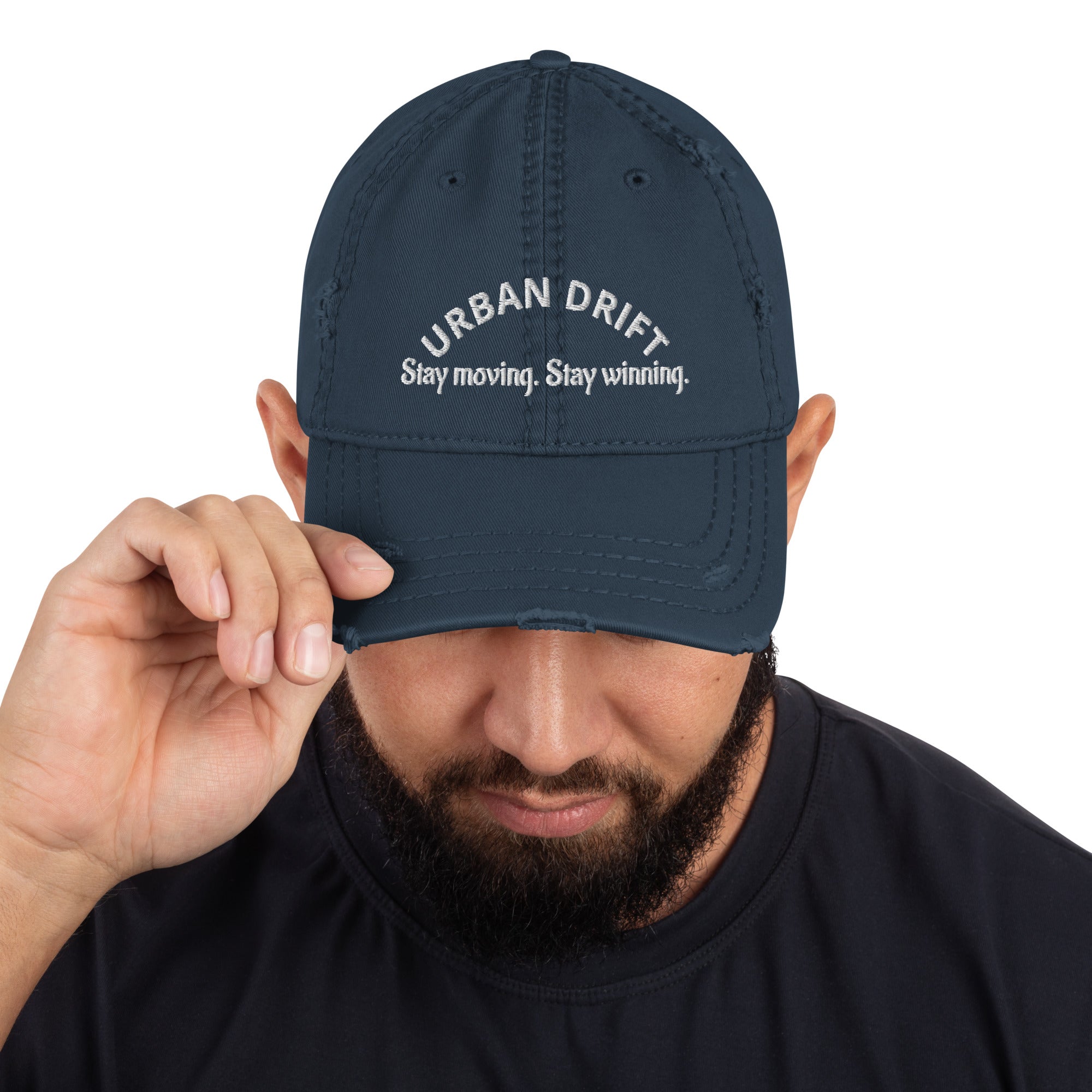 Urban drift navy blue men's hat/cap
