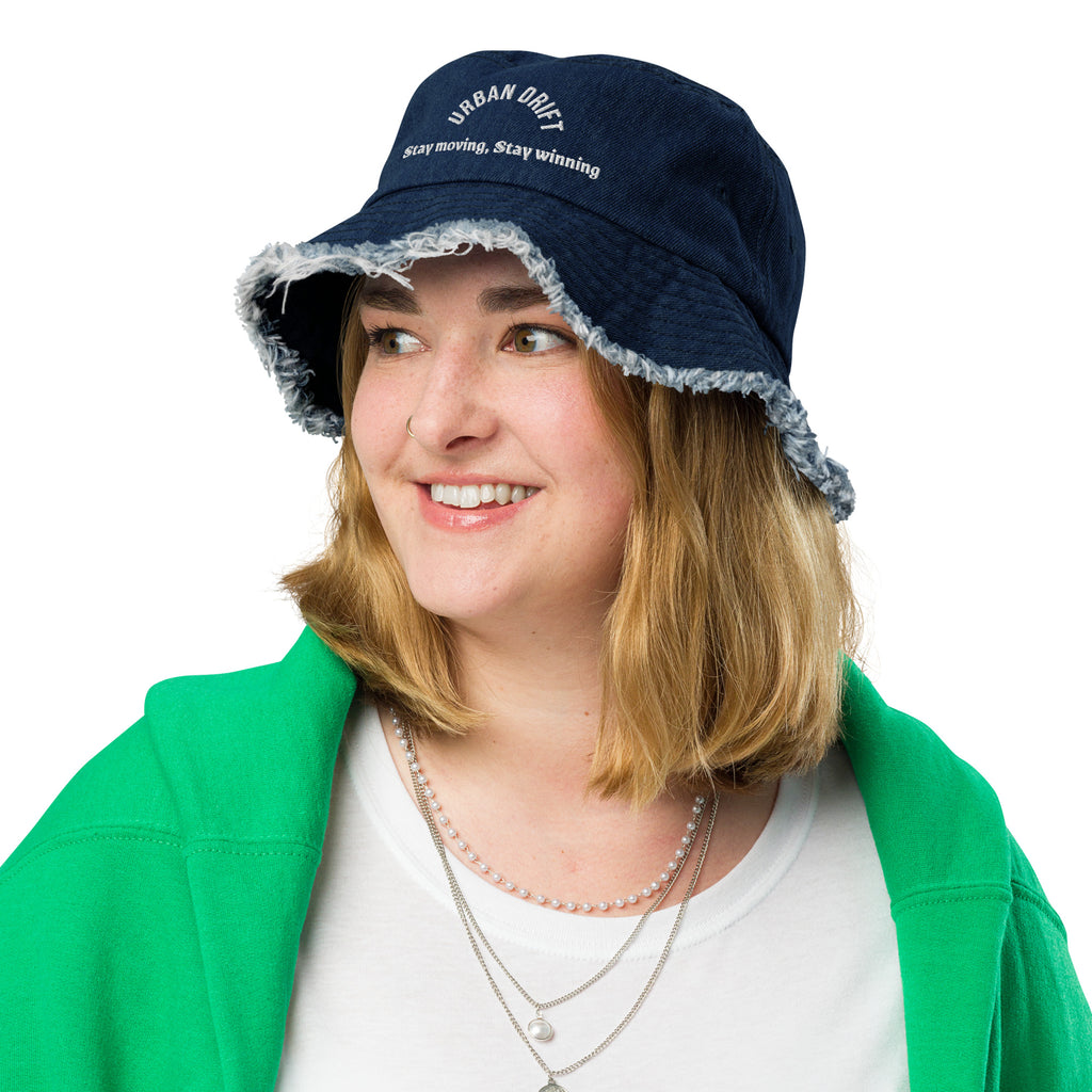 Urban drift dark blue bucket hat