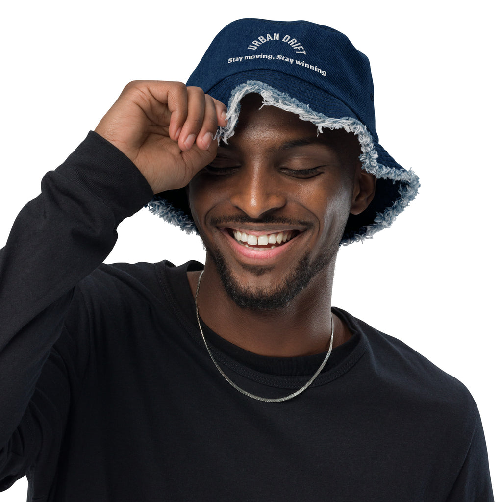Urban drift dark blue bucket hat