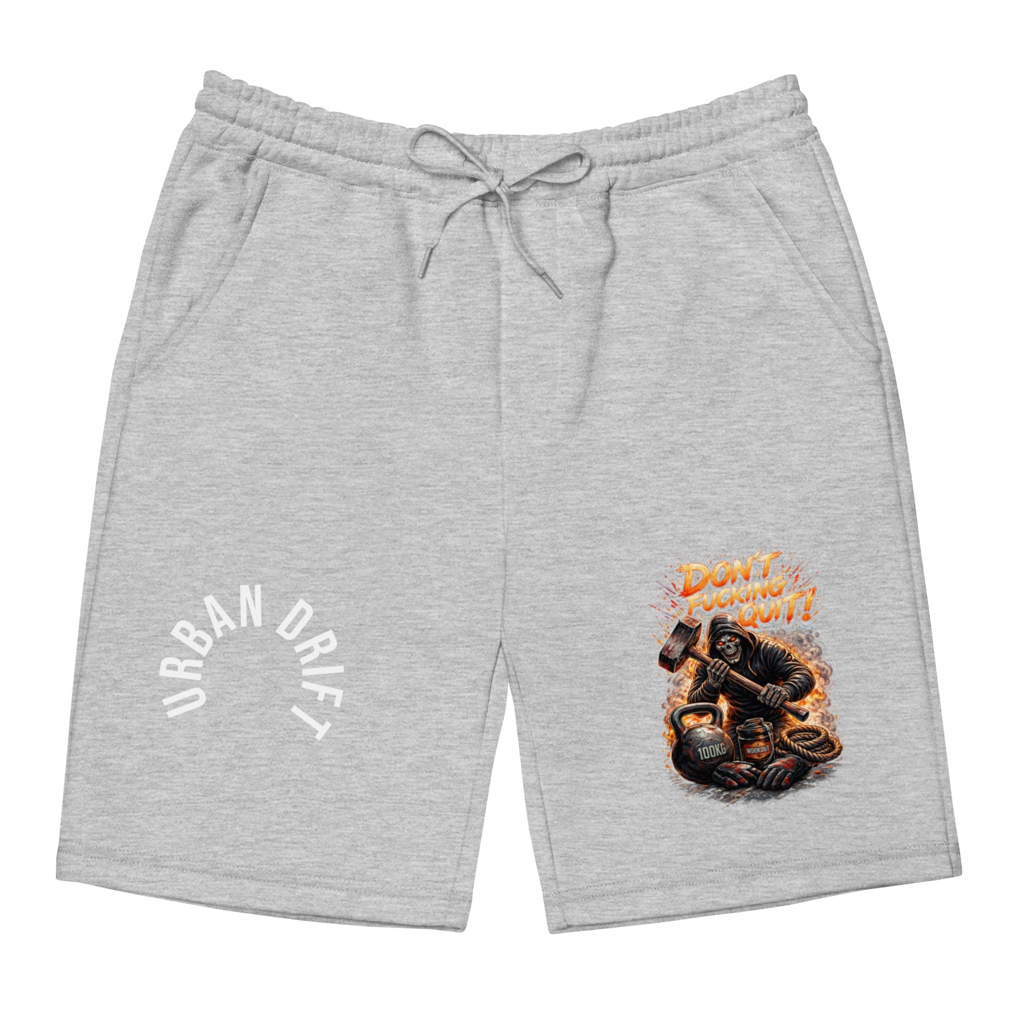 Urban drift men fleece heather grey short