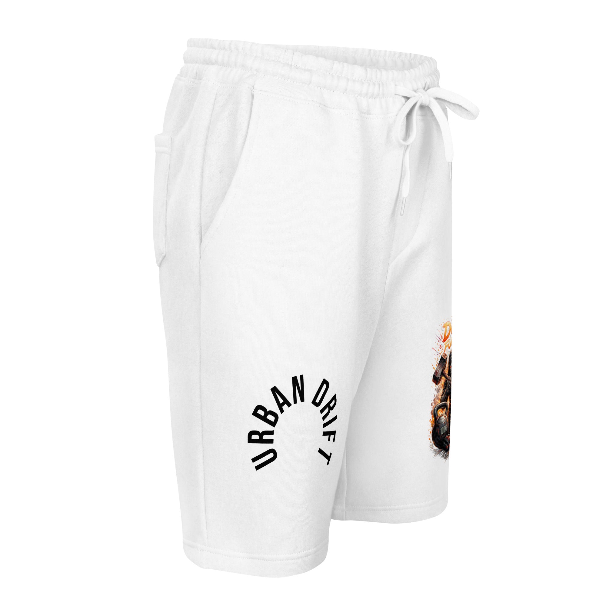 Urban drift men fleece white short