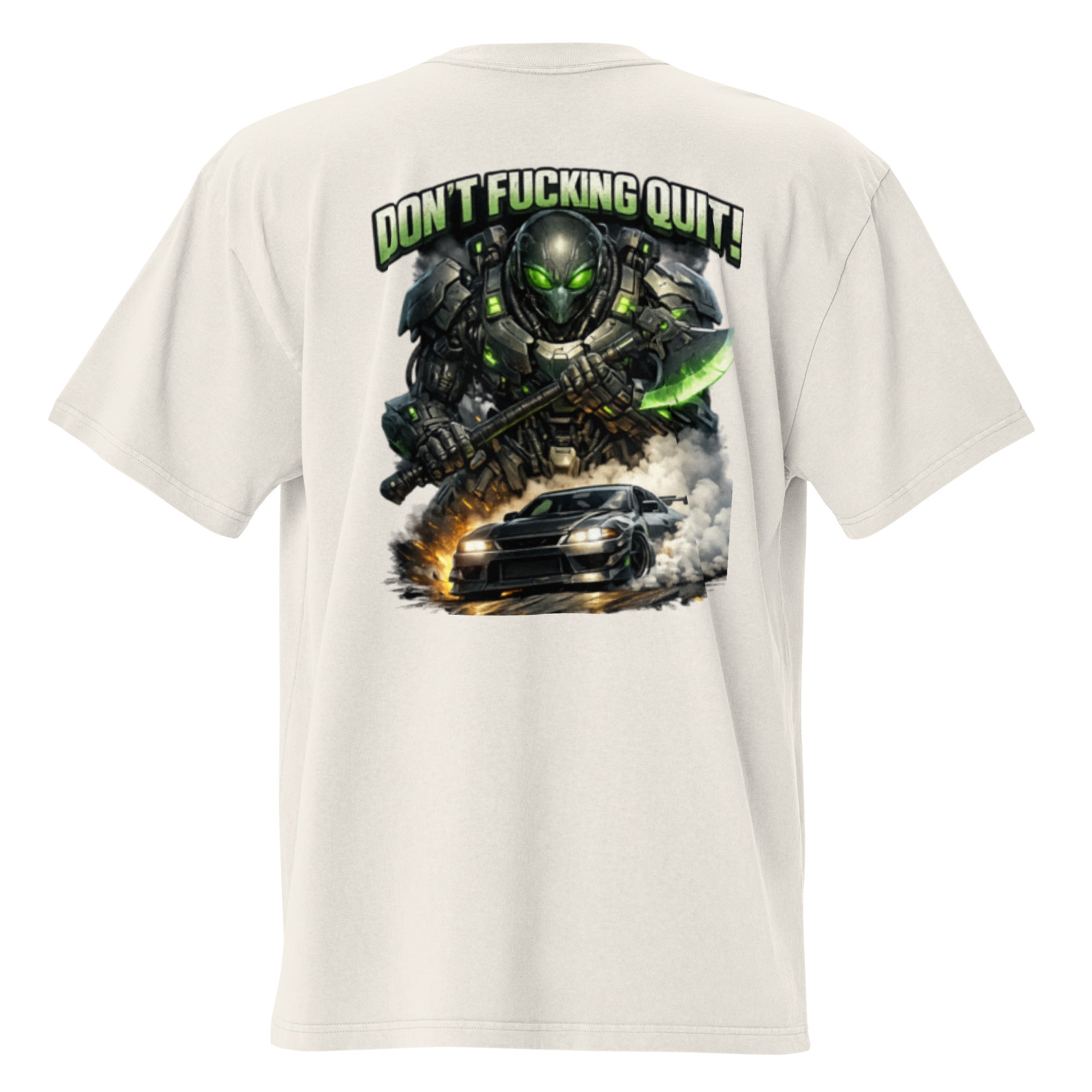 Urban drift unisex oversized faded bone t-shirt