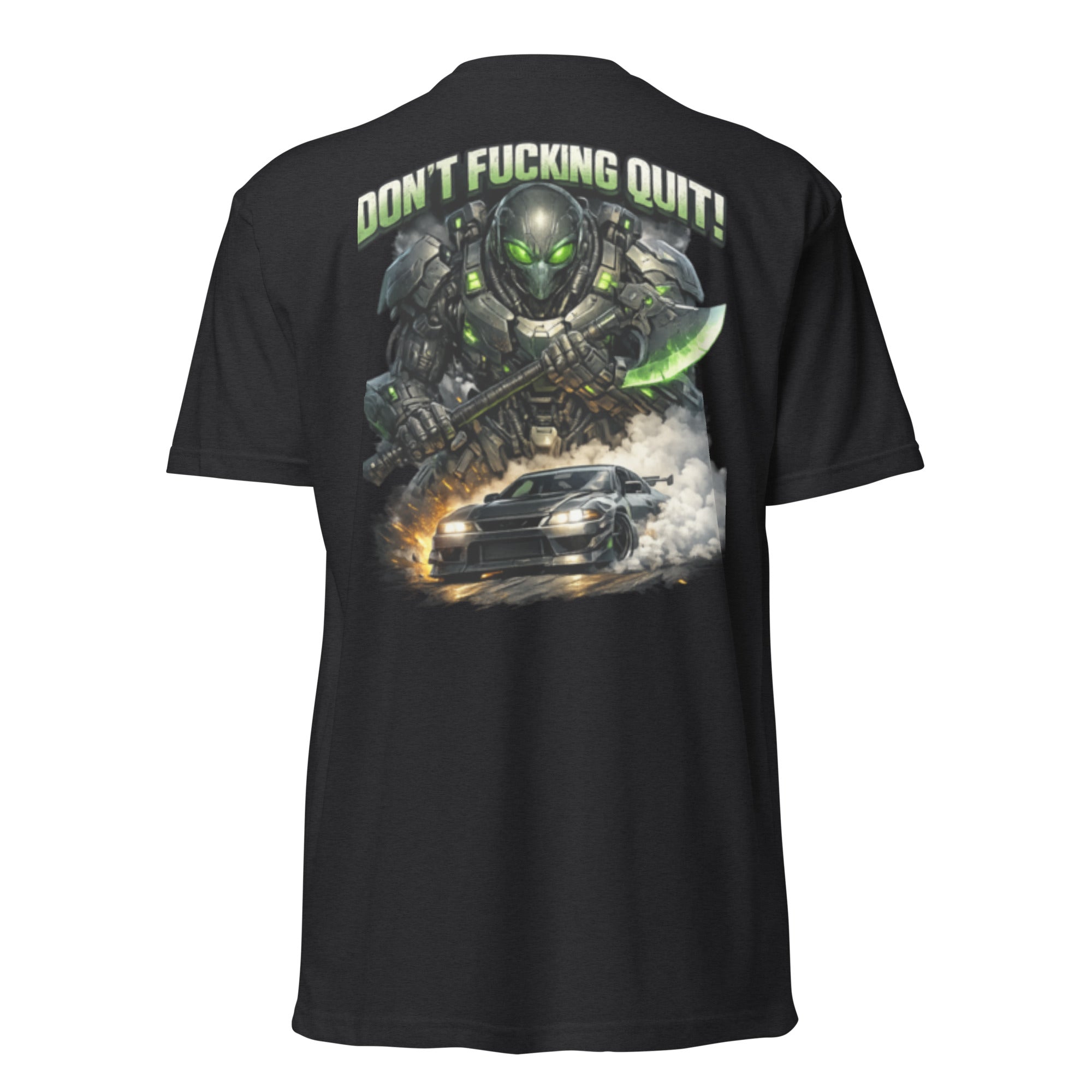 Urban drift unisex black fitted T-shirt 
