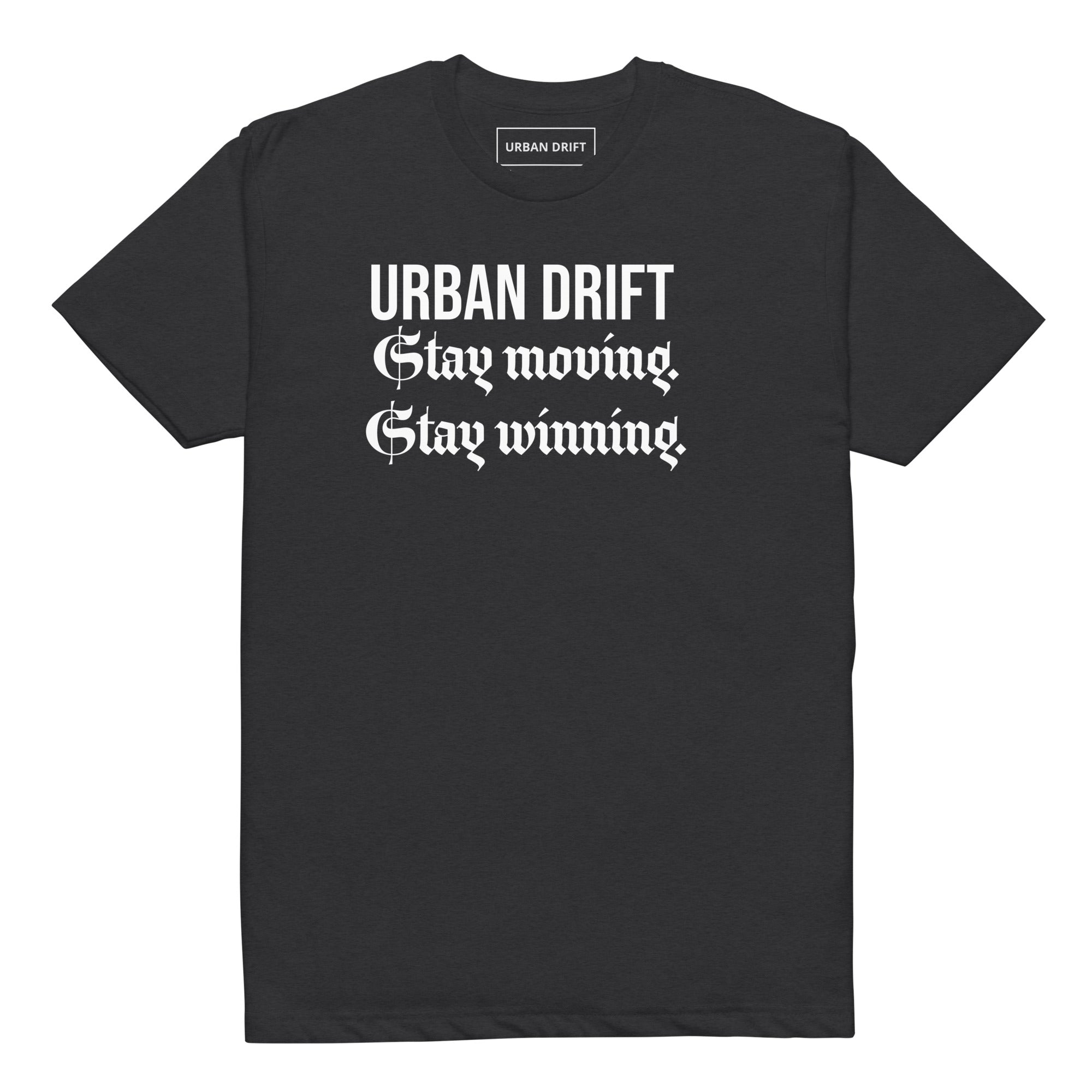 Urban drift unisex black fitted T-shirt 