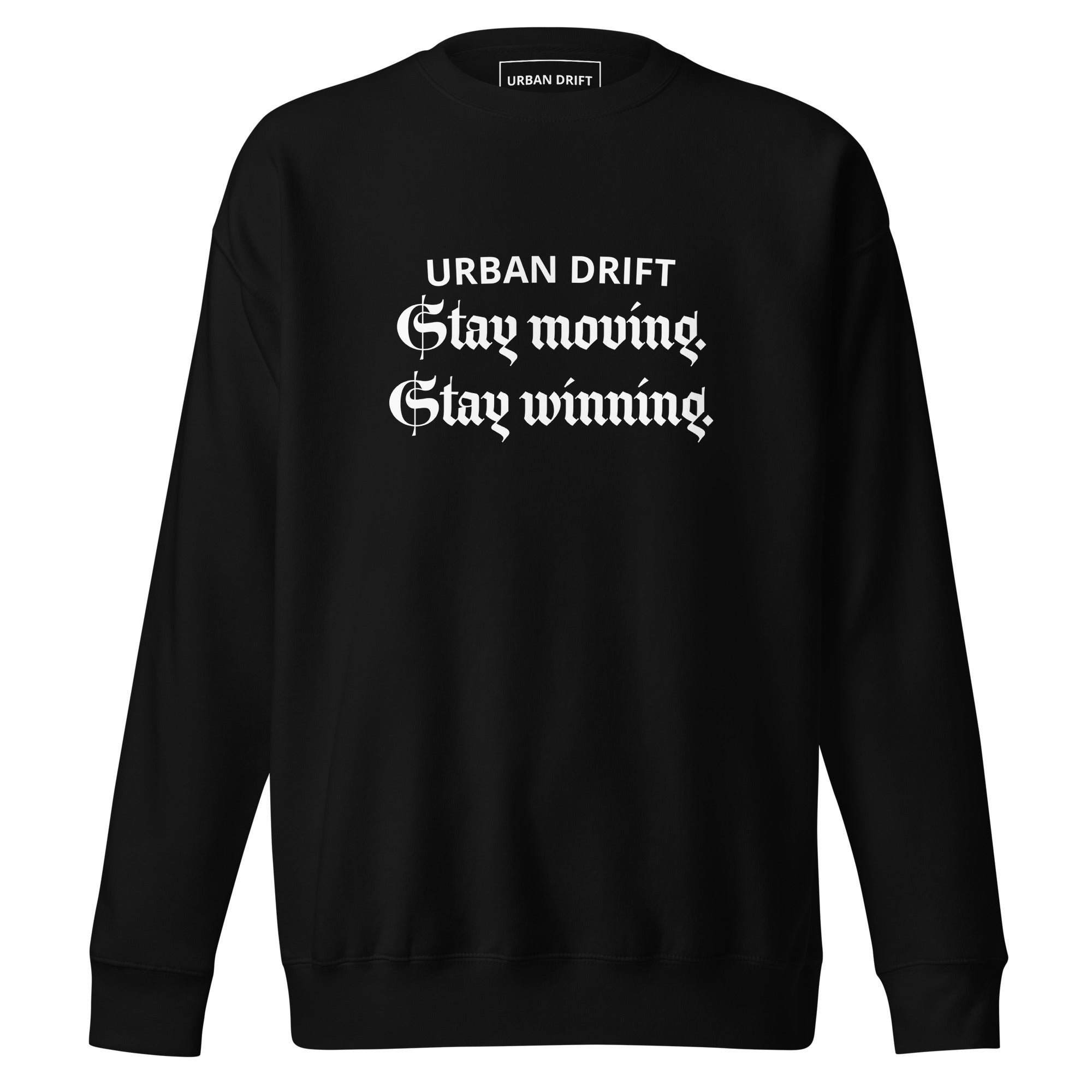 Urban drift unisex black premium sweatshirt 