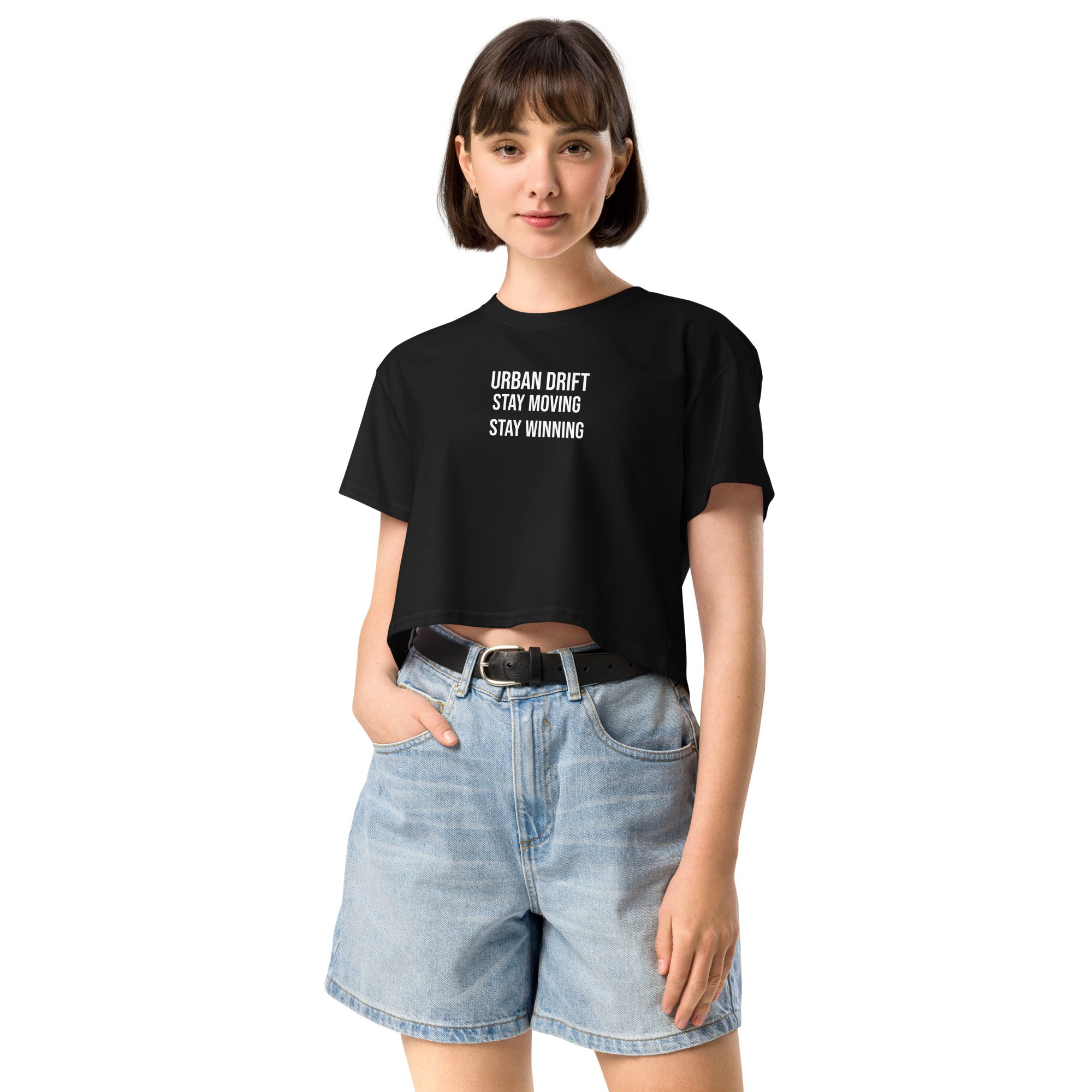 Urban drift women black crop top