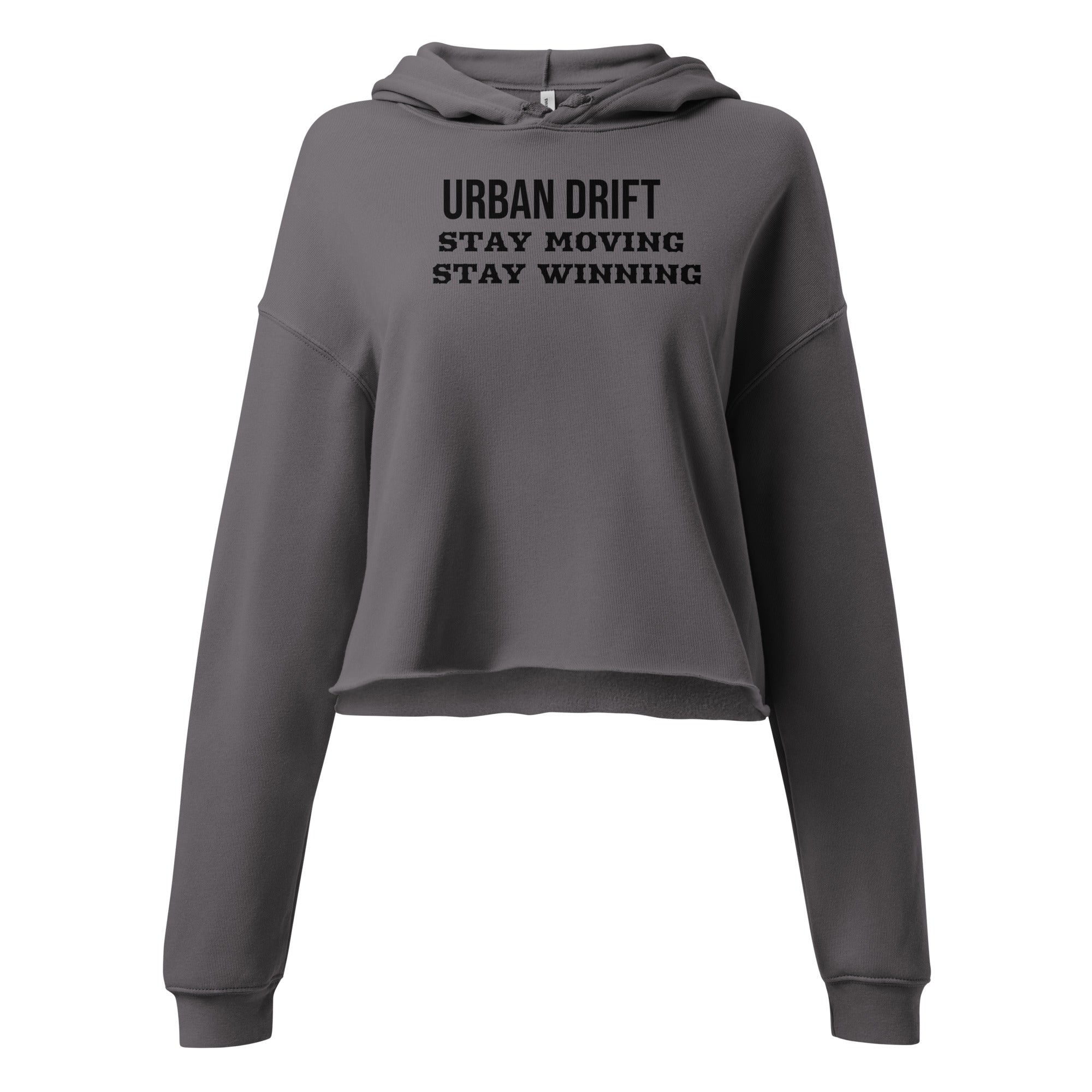 Urban drift women storm crop top hoodie